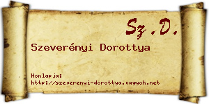 Szeverényi Dorottya névjegykártya